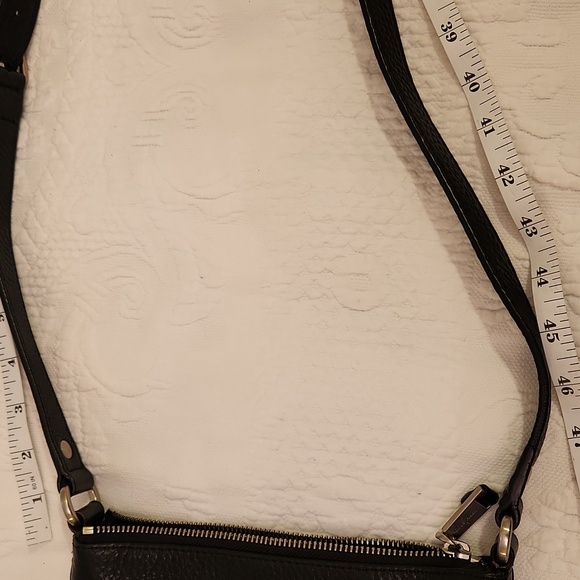 Cole Haan Black Leather Bag with Silver Accents - Picture 9 of 9
